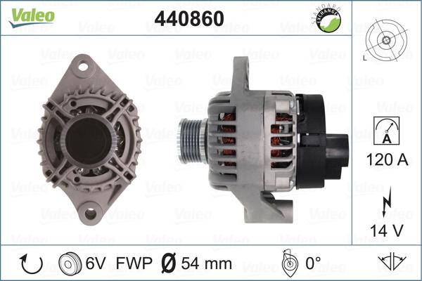 Valeo 440860 - Генератор autospares.lv