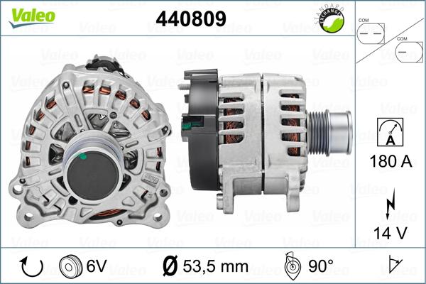 Valeo 440809 - Генератор autospares.lv