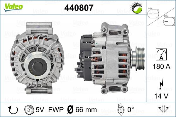 Valeo 440807 - Генератор autospares.lv