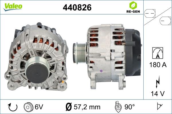 Valeo 440826 - Генератор autospares.lv