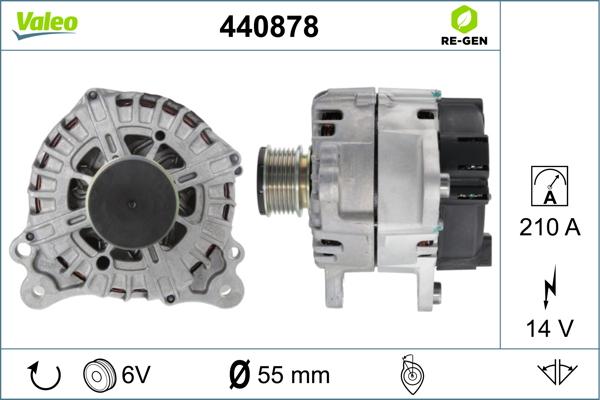 Valeo 440878 - Генератор autospares.lv