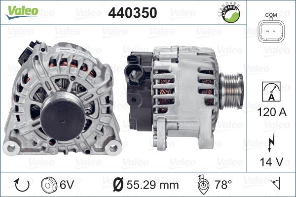 Valeo 440350 - Генератор autospares.lv