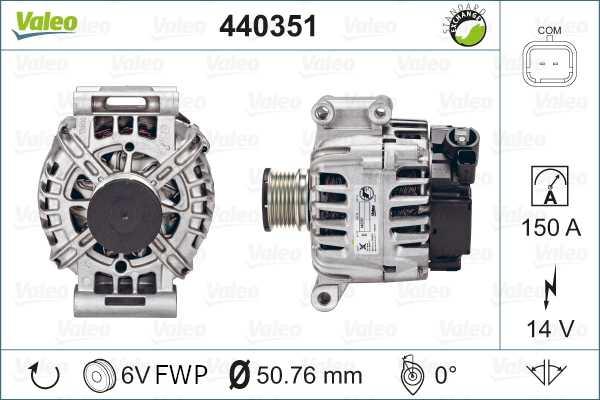 Valeo 440351 - Генератор autospares.lv