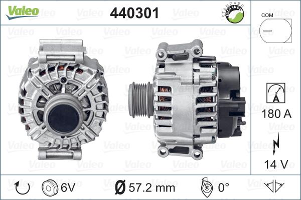 Valeo 440301 - Генератор autospares.lv