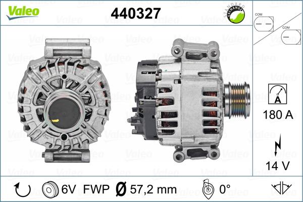 Valeo 440327 - Генератор autospares.lv