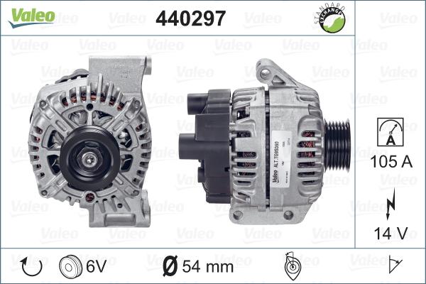 Valeo 440297 - Генератор autospares.lv