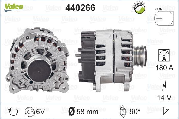 Valeo 440266 - Генератор autospares.lv