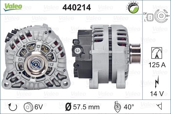 Valeo 440214 - Генератор autospares.lv