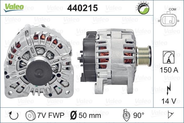 Valeo 440215 - Генератор autospares.lv