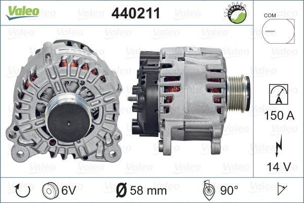 Valeo 440211 - Генератор autospares.lv