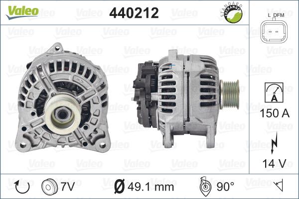 Valeo 440212 - Генератор autospares.lv