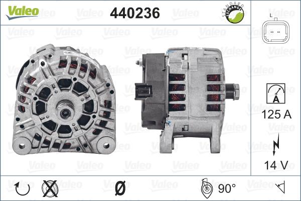 Valeo 440236 - Генератор autospares.lv