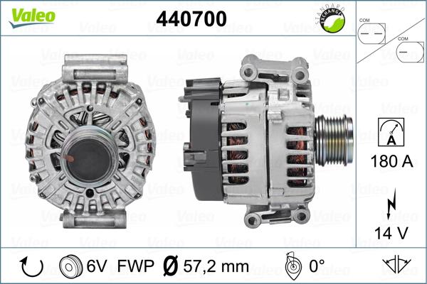 Valeo 440700 - Генератор autospares.lv