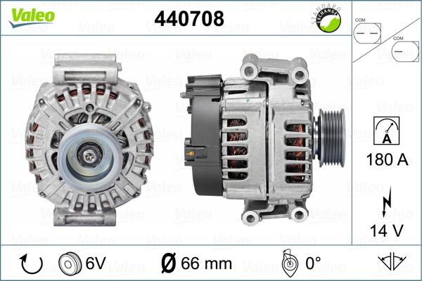 Valeo 440708 - Генератор autospares.lv