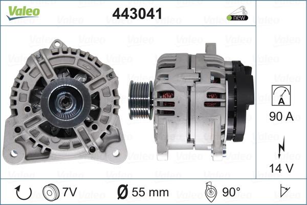 Valeo 443041 - Генератор autospares.lv