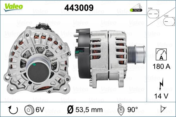 Valeo 443009 - Генератор autospares.lv