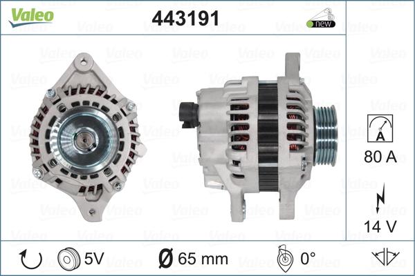 Valeo 443191 - Генератор autospares.lv