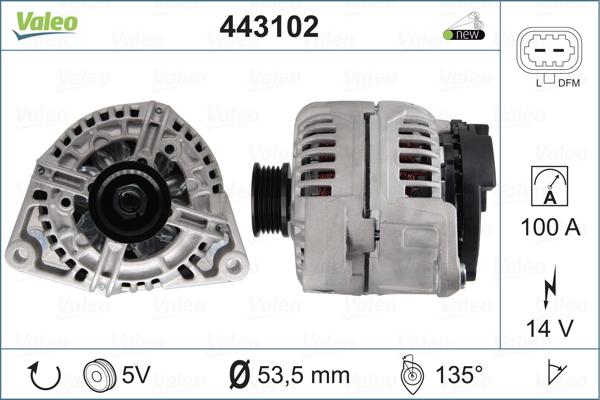 Valeo 443102 - Генератор autospares.lv