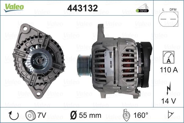 Valeo 443132 - Генератор autospares.lv