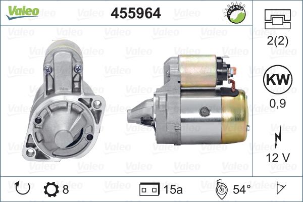 Valeo 455964 - Стартер autospares.lv