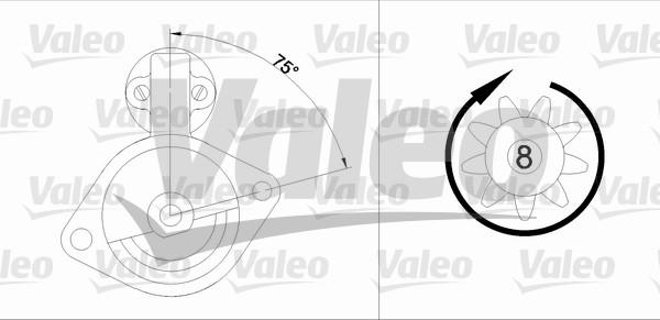 Valeo 455901 - Стартер autospares.lv