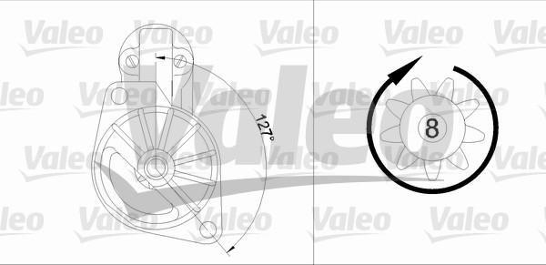 Valeo 455907 - Стартер autospares.lv