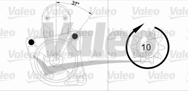 Valeo 455915 - Стартер autospares.lv