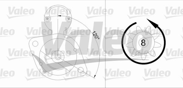 Valeo 455917 - Стартер autospares.lv