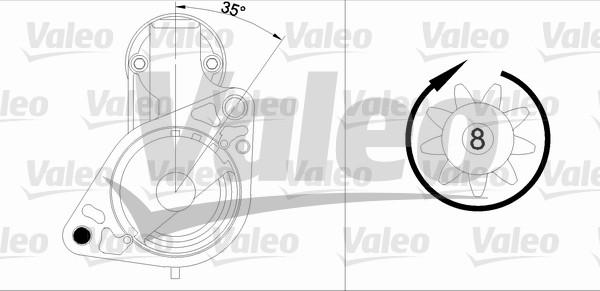 Valeo 455984 - Стартер autospares.lv