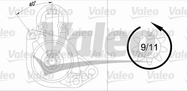 Valeo 455930 - Стартер autospares.lv