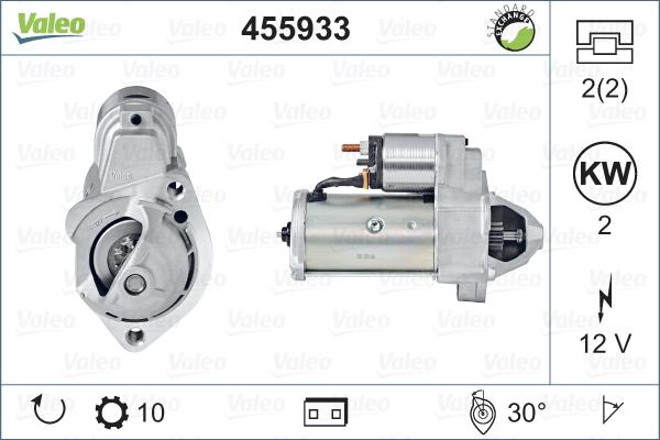 Valeo 455933 - Стартер autospares.lv