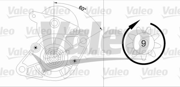 Valeo 455924 - Стартер autospares.lv