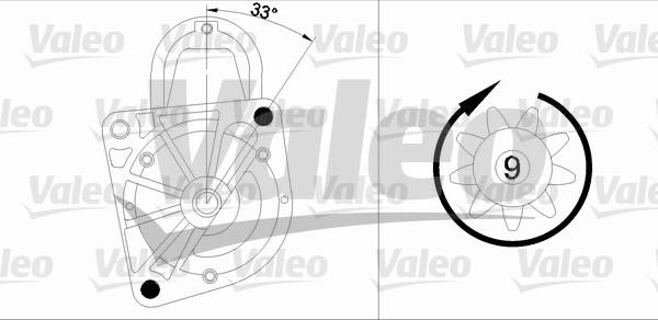 Valeo 455975 - Стартер autospares.lv