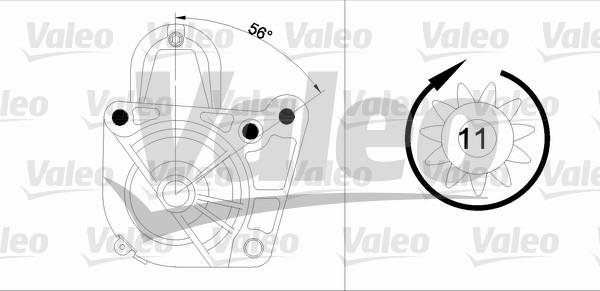 Valeo 455972 - Стартер autospares.lv