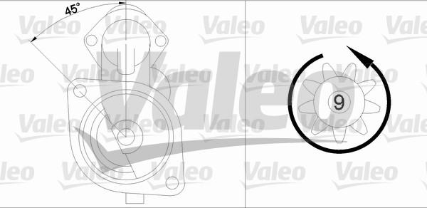 Valeo 455977 - Стартер autospares.lv