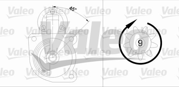 Valeo 455545 - Стартер autospares.lv