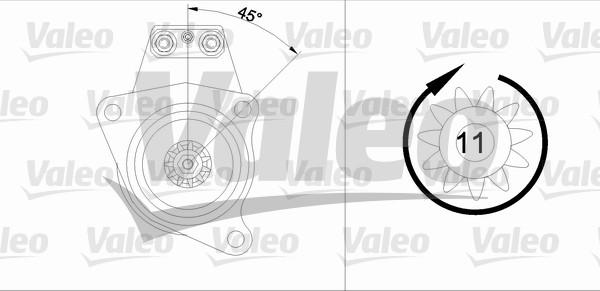 Valeo 455546 - Стартер autospares.lv