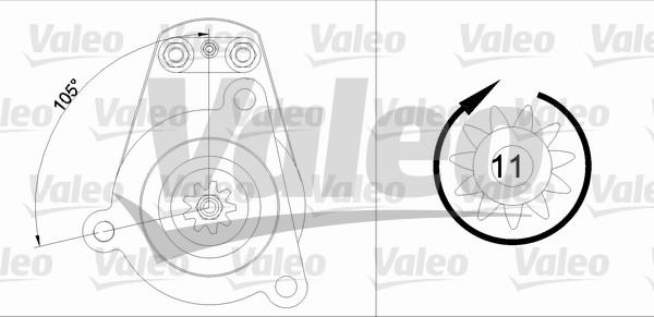 Valeo 455541 - Стартер autospares.lv