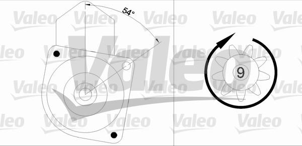 Valeo 455547 - Стартер autospares.lv