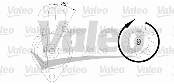 Valeo 455564 - Стартер autospares.lv