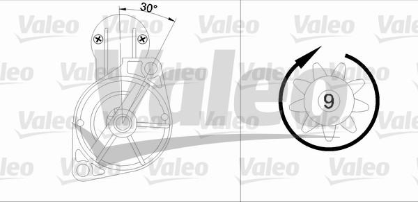 Valeo 455566 - Стартер autospares.lv