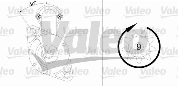 Valeo 455585 - Стартер autospares.lv