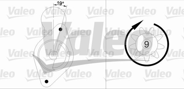 Valeo 455586 - Стартер autospares.lv