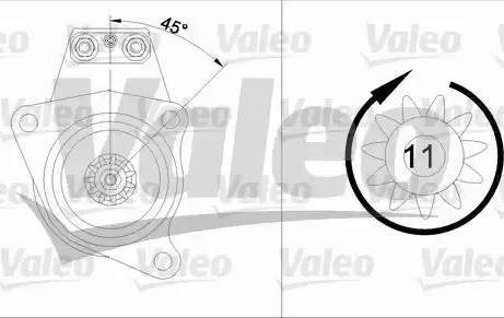 Valeo 455539 - Стартер autospares.lv