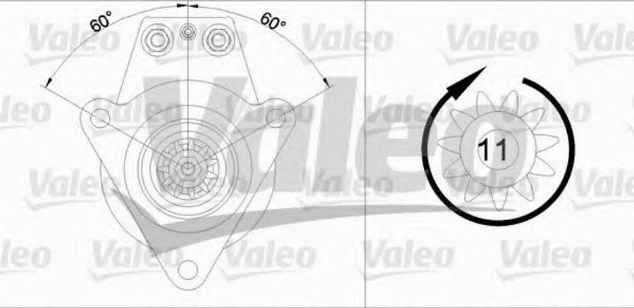 Valeo 455 535 - Стартер autospares.lv