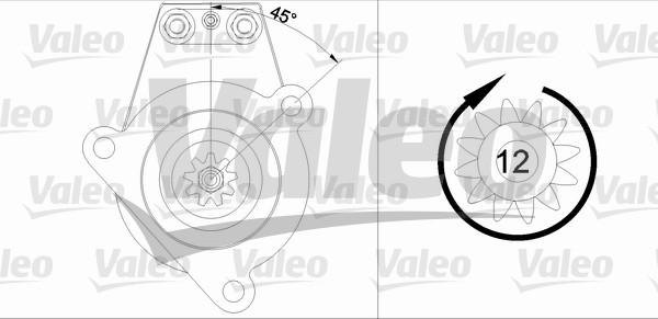 Valeo 455538 - Стартер autospares.lv