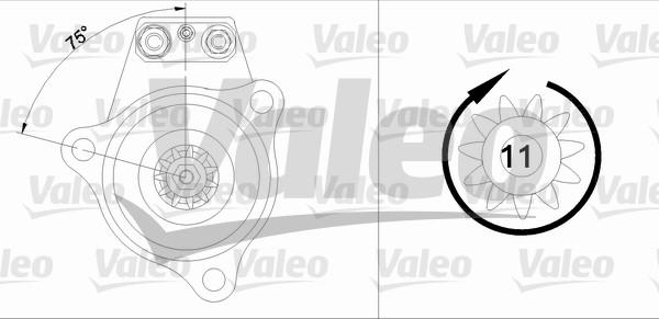 Valeo 455524 - Стартер autospares.lv