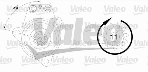 Valeo 455523 - Стартер autospares.lv