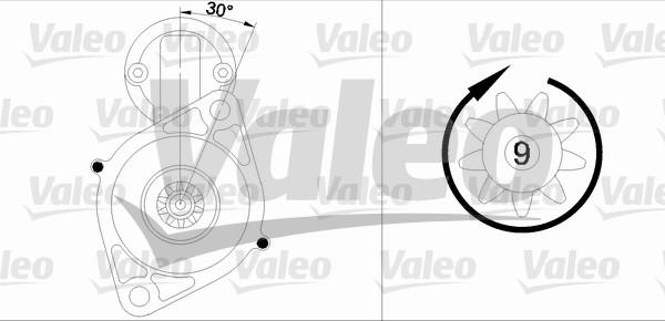 Valeo 455574 - Стартер autospares.lv