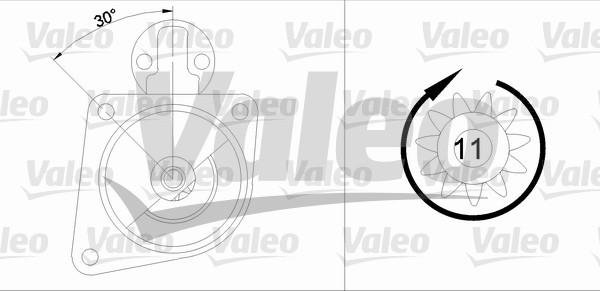 Valeo 455571 - Стартер autospares.lv